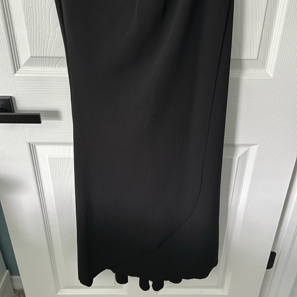 XSCAPE black one shoulder gown - Picture 6 of 10